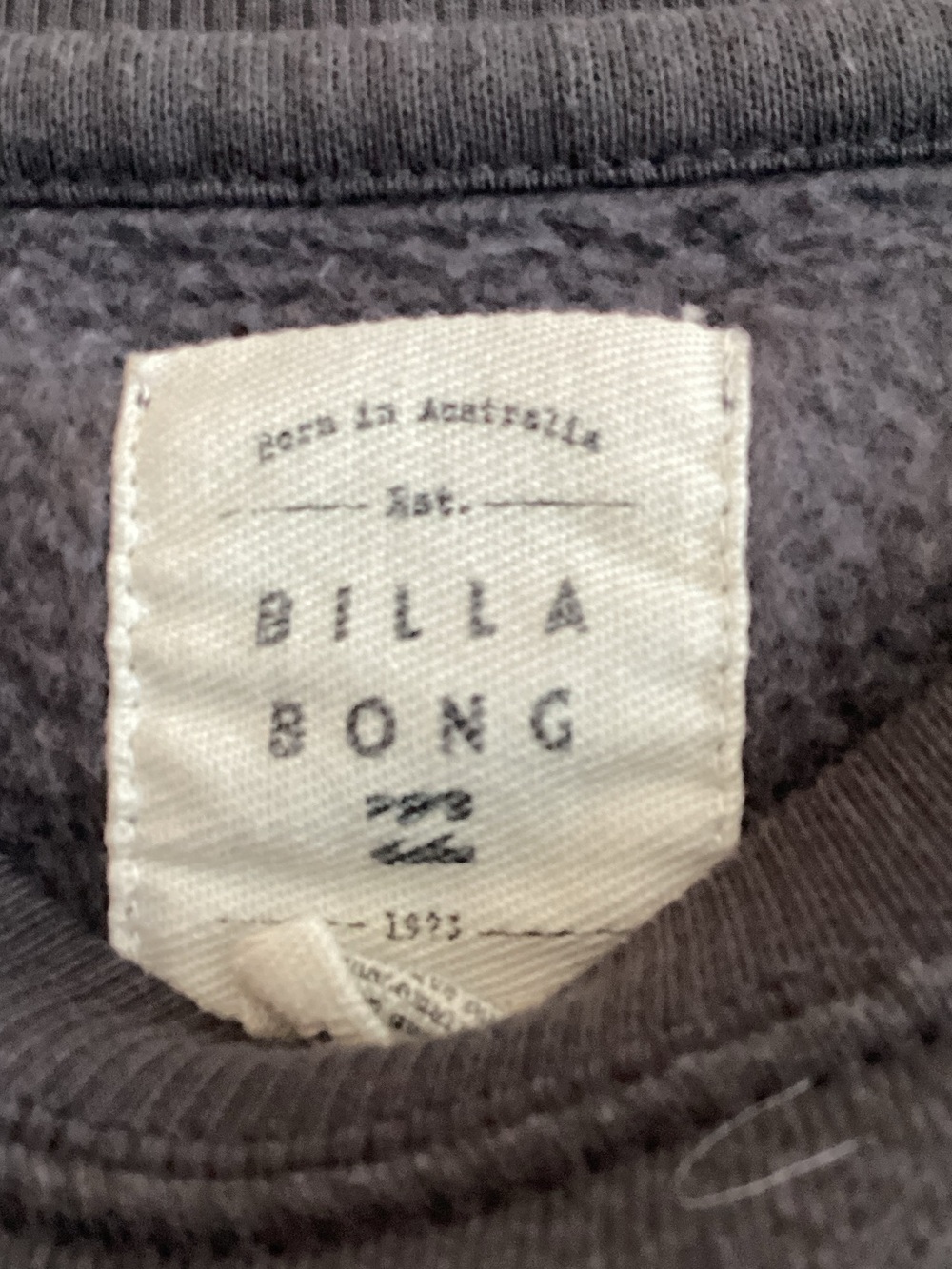 Billabong Black Crewneck Sweatshirt with Pink Surf Skeleton Print - Picture 7 of 7